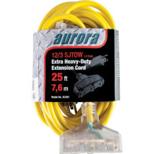 Outdoor Triple Tap Ext.Cord w/Light Indicator 25'L