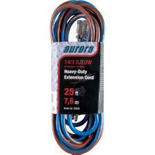 TPE-Rubber Ext.Cord w/Light Indicator, 25'L