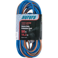 TPE-Rubber Extension Cord w/Light Indicator, 50'L