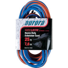 TPE-Rubber Extension Cord w/Light Indicator, 25'L