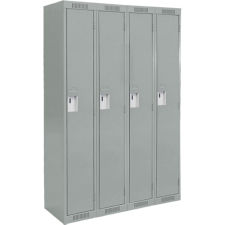 Clean Line Economy Single Tier Lockers, Bank of 4