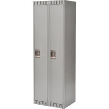 Steel Single Tier Locker, Bank of 2