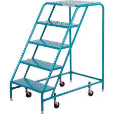 Rolling 5-Step Ladder, Without Handrails