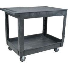 Plastic Flat Shelf Utility Service Cart