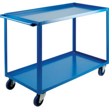 Heavy-Duty 2-Shelf Cart, 24"W x 48"D