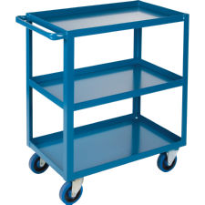 Heavy-Duty 3-Shelf Cart, 18"W x 30"D