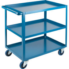 Heavy-Duty 3-Shelf Cart, 24"W x 36"D