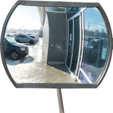 Roundtangular Outdoor Convex Mirror, 12 x 18