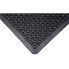 Anti-Fatigue Single Dome Mat, 2'W x 3'L, Black