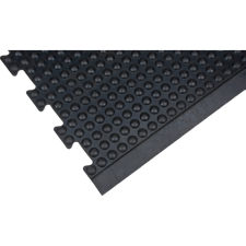 Anti-Fatigue Modular Dome Mat 3'W x 4'L, End, Blk