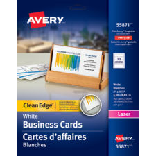 Avery Two Sided Clean Edge Business Cards