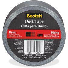 Tartan Utility Duct Tape, 2" Silver