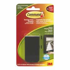 Command Adhesive Picture Hanging Strips, Black