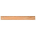 Business Source Wood Ruler, 30cm/12"