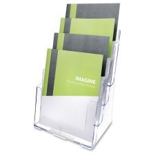 Deflecto Multi-tier Magazine Holder 4 Tier