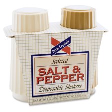 Salt and Pepper Disposable Shakers
