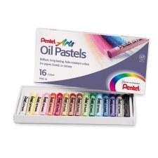 Pentel Oil Pastels 16 Assorted Colours