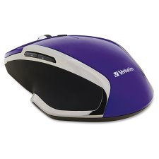 Verbatim Wireless 6-Button Deluxe LED Mouse Purple