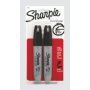 Sharpie Permanent Markers, Black, 2/pk