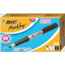 Bic Mark-it Permanent Markers Fine tip Black