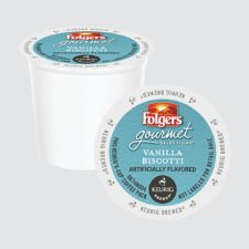 Folgers Coffee Kcups Vanilla Biscotti Medium Roast