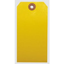 #5 Shipping Tags, 4-3/4" x 2-3/8", Yellow