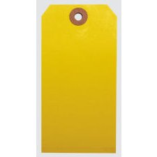 #5 Shipping Tags, 4-3/4" x 2-3/8", Yellow