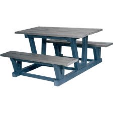 Recycled Plastic Outdoor Picnic Table Grey