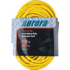 Outdoor Vinyl Extra HeavyDuty Ext Cord Yellow 100'