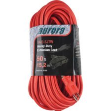 Outdoor Vinyl triple Tap Ext Cords Heavy-Duty 50'