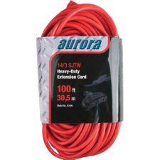 Outdoor Vinyl triple Tap Ext Cords HeavyDuty 100'