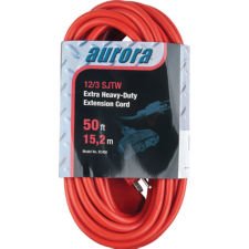 Outdoor Vinyl triple Tap Ext Cords Heavy-Duty 50'