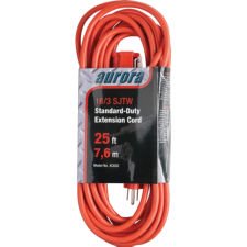 Indoor/Outdoor Extension Cords Orange 25'