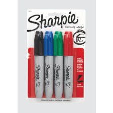 Sharpie Permanent Markers Asstorted 4pk