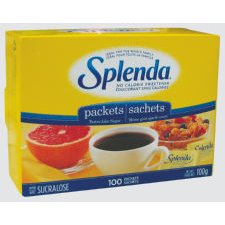 Splenda No Calorie Sweetener, 100 per box