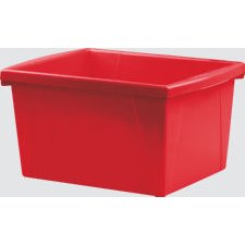 Storex Storage Bin, 15L Red