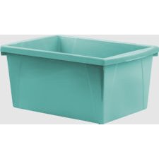 Storex Storage Bin, 21L Teal