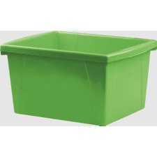 Storex Storage Bin, 15L Green