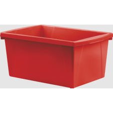 Storex Storage Bin, 21L Red