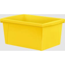 Storex Storage Bin, 21L Yellow