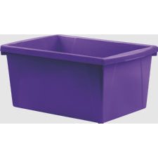 Storex Storage Bin, 21L Purple