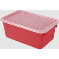 Storex Cubby Bins Red