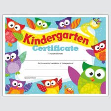 Certificates & Diplomas Kindergarten Certificate