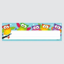 Trend Desk Toppers Name Plates,  Owl Stars