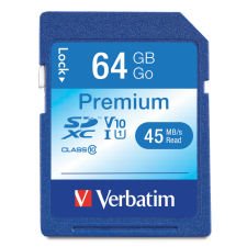 Verbatim Premium SDXC Card Class, 64 GB