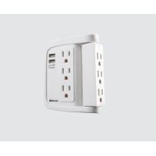 Woods 6-Outlet USB Swivel Surge Adaptor