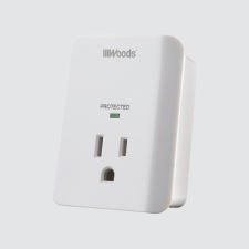 Woods Surge Protector Appliance Alarm Wall Tap
