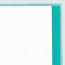 Blueline NotePro Dotted Journal - Lux Collection, Aqua