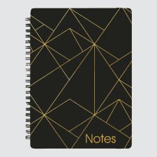 Blueline Miraclebind Gold Collection Notebook, Black