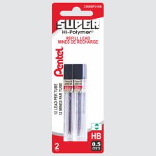 Pentel Super Hi-Polymer Pencil Leads, HB